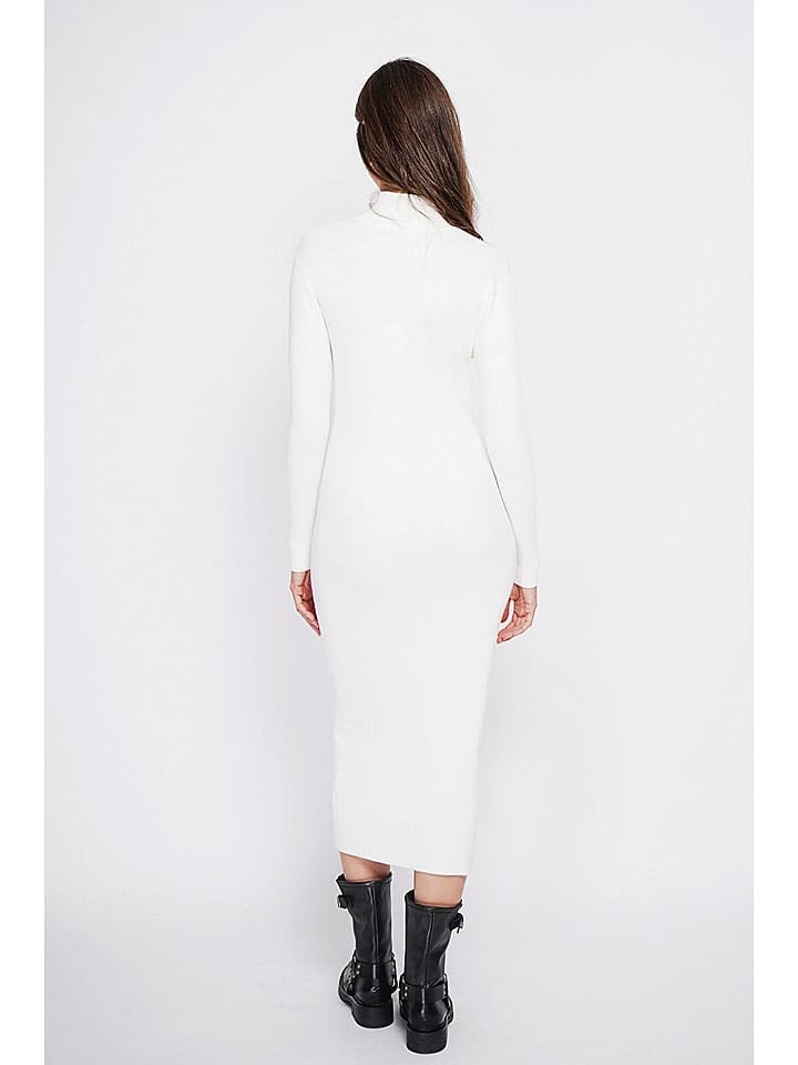 Šaty ASSUILI Weiß 4233008 Strickkleid in Weiß - 4