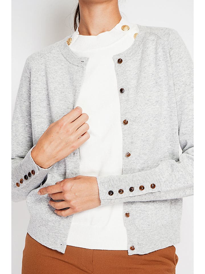 Sveter ASSUILI Hellgrau 9051824 Cardigan in Hellgrau - 4