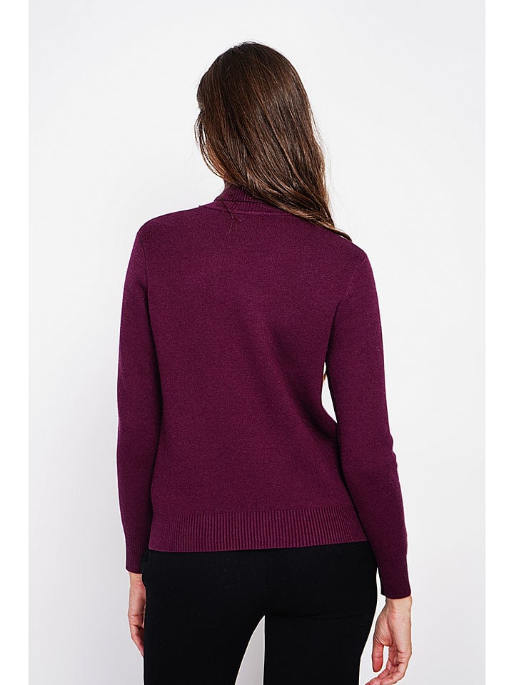 Sveter ASSUILI Bordeaux 7725545 Rollkragenpullover in Bordeaux - 2