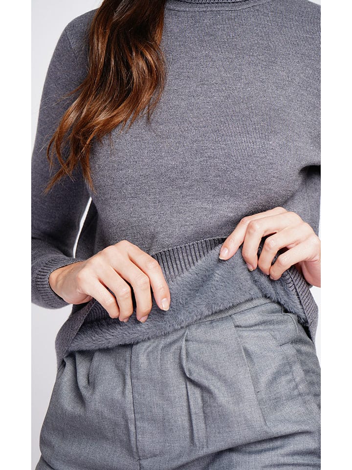Sveter ASSUILI Grau 1722028 Rollkragenpullover in Grau - 4