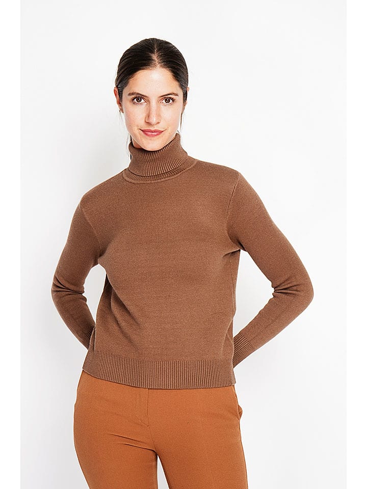 Sveter ASSUILI Braun 9067803 Rollkragenpullover in Braun - 2