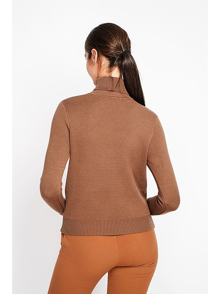 Sveter ASSUILI Braun 9067803 Rollkragenpullover in Braun - 3