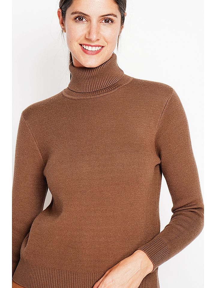 Sveter ASSUILI Braun 9067803 Rollkragenpullover in Braun - 4