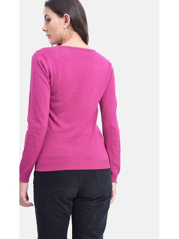 Sveter ASSUILI Fuchsia 821041 Pullover in Fuchsia - 2