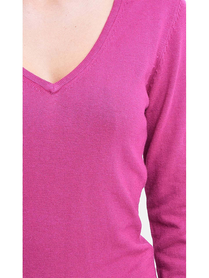 Sveter ASSUILI Fuchsia 821041 Pullover in Fuchsia - 3