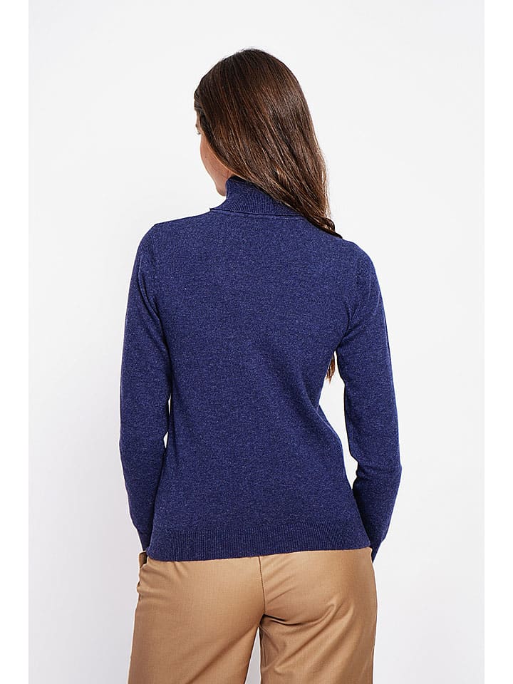Sveter ASSUILI Dunkelblau 2102050 Rollkragenpullover in Dunkelblau - 3