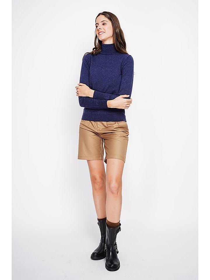 Sveter ASSUILI Dunkelblau 2102050 Rollkragenpullover in Dunkelblau - 5
