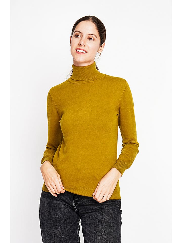 Sveter ASSUILI Oliv 3587336 Rollkragenpullover in Oliv - 2