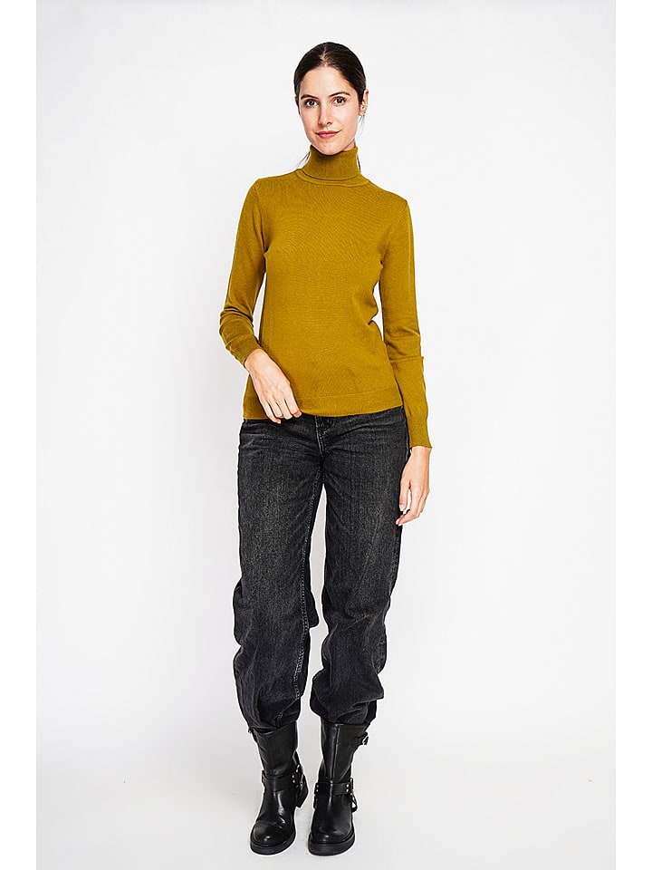 Sveter ASSUILI Oliv 3587336 Rollkragenpullover in Oliv - 4