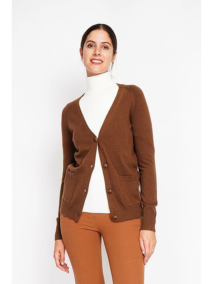 Sveter ASSUILI Braun 107010 Cardigan in Braun - 2