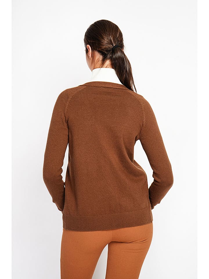 Sveter ASSUILI Braun 107010 Cardigan in Braun - 3