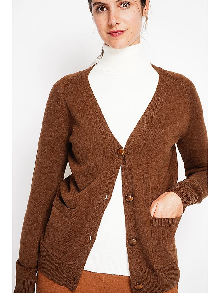 Sveter ASSUILI Braun 107010 Cardigan in Braun - 4
