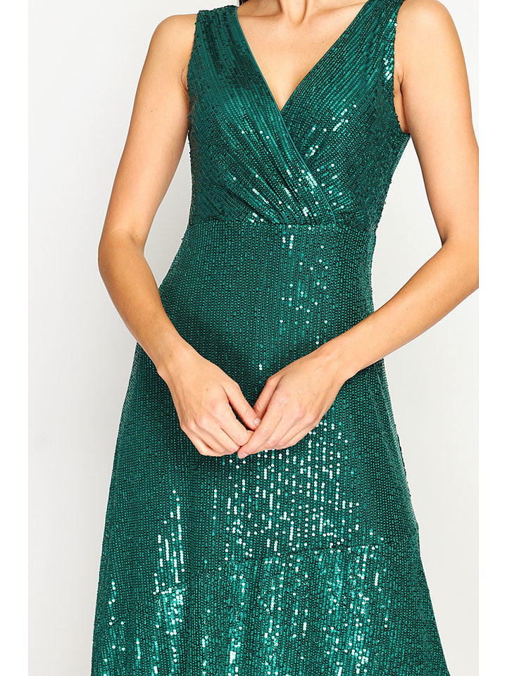 Šaty ASSUILI Grün 3943458 Paillettenkleid in Grün - 4
