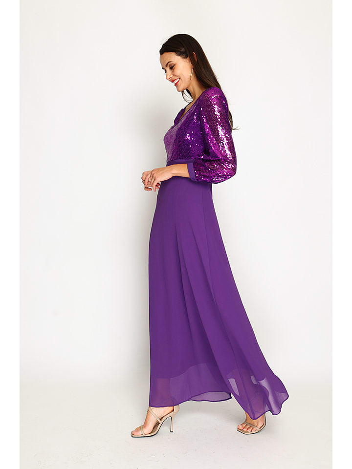 Šaty ASSUILI Lila 4060124 Kleid in Lila - 2