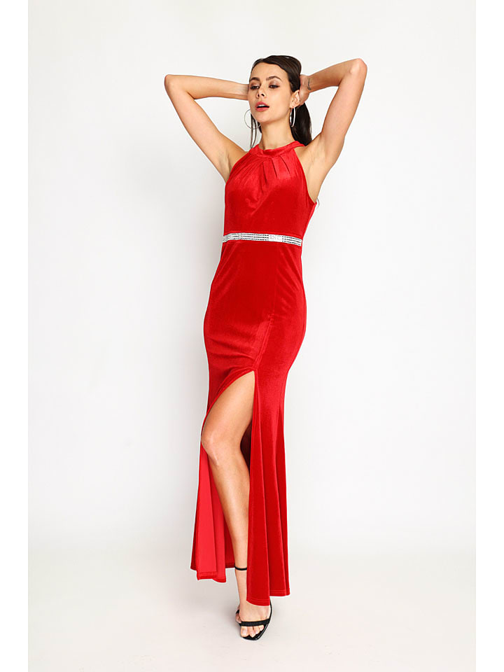 Šaty ASSUILI Rot 249938 Samtkleid in Rot - 2