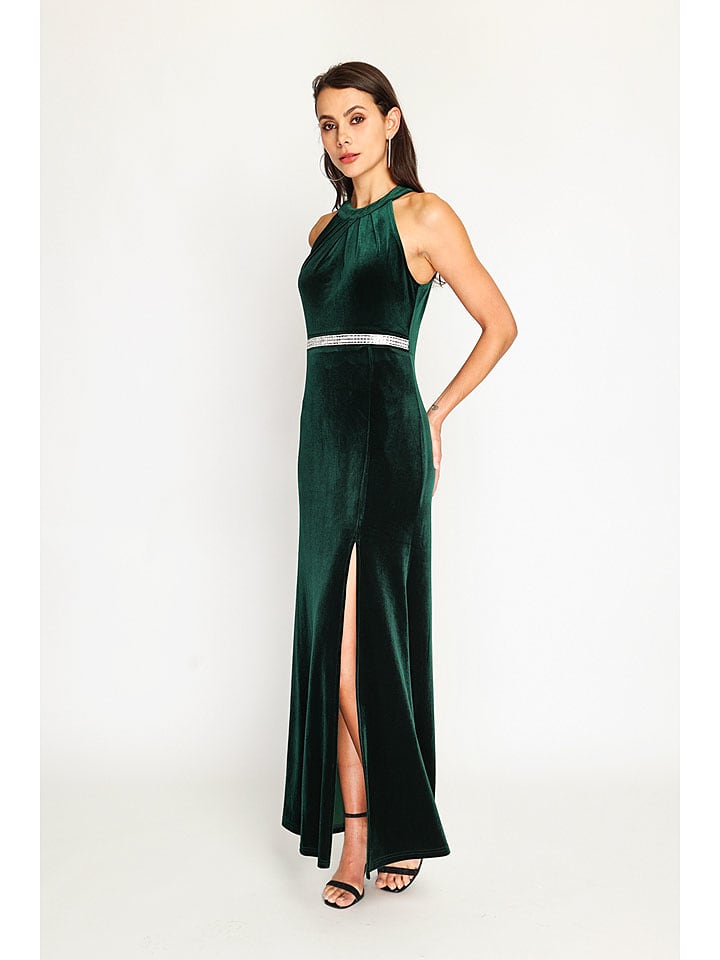 Šaty ASSUILI Dunkelgrün 9351754 Samtkleid in Dunkelgrün - 2
