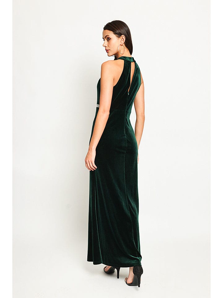 Šaty ASSUILI Dunkelgrün 9351754 Samtkleid in Dunkelgrün - 3