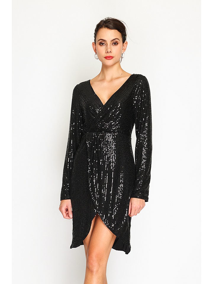 Šaty ASSUILI Schwarz 2628876 Paillettenkleid in Schwarz - 1