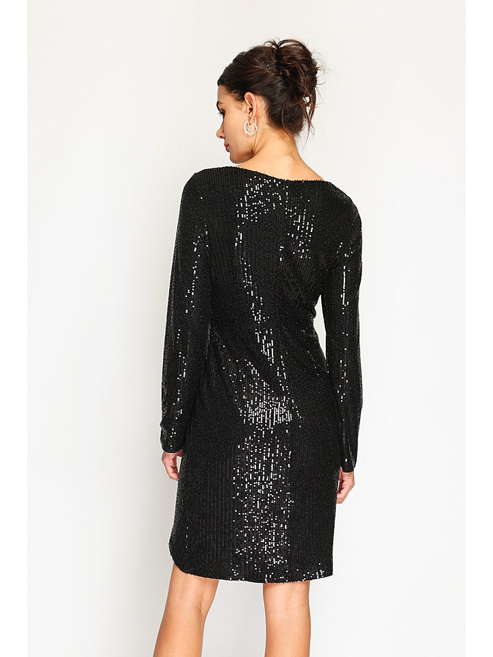 Šaty ASSUILI Schwarz 2628876 Paillettenkleid in Schwarz - 2