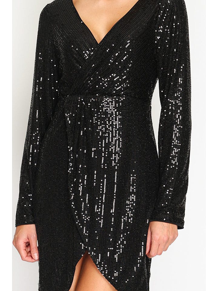 Šaty ASSUILI Schwarz 2628876 Paillettenkleid in Schwarz - 3