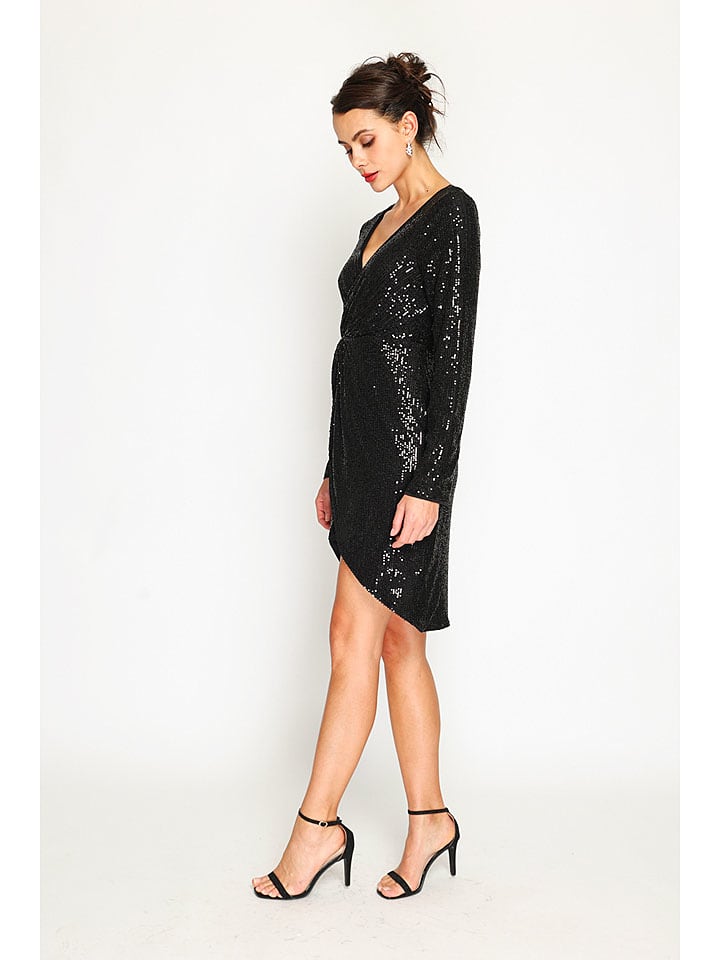 Šaty ASSUILI Schwarz 2628876 Paillettenkleid in Schwarz - 4