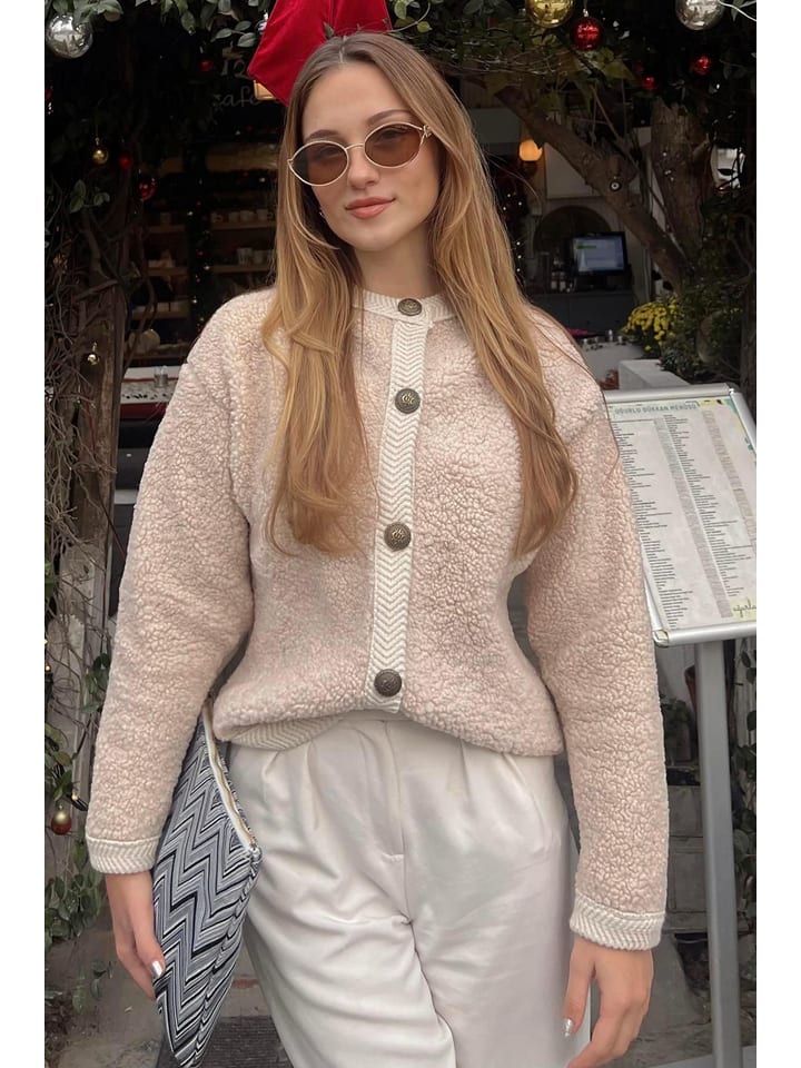 Sveter Happiness Istanbul Beige 3497580 Cardigan in Beige - 2