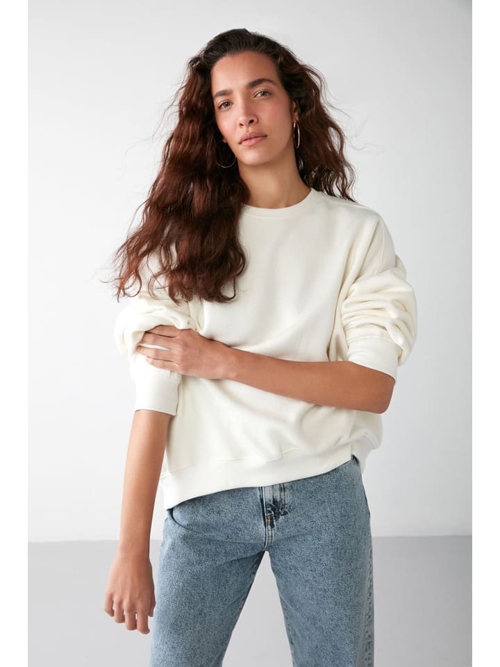 Mikina Happiness Istanbul Creme 2025439 Sweatshirt in Creme - 3
