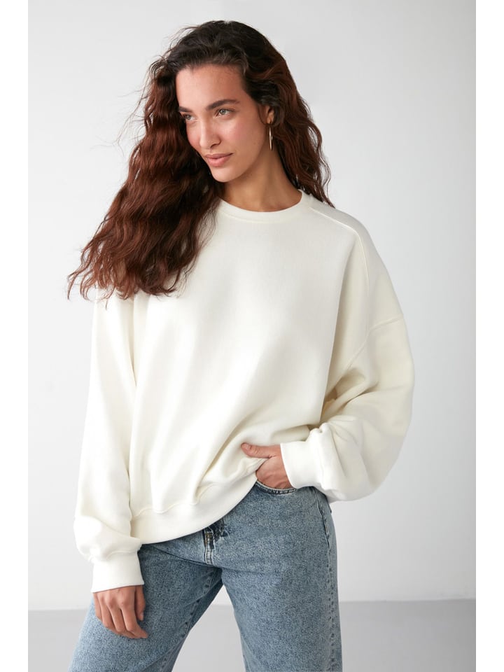 Mikina Happiness Istanbul Creme 2025439 Sweatshirt in Creme - 4