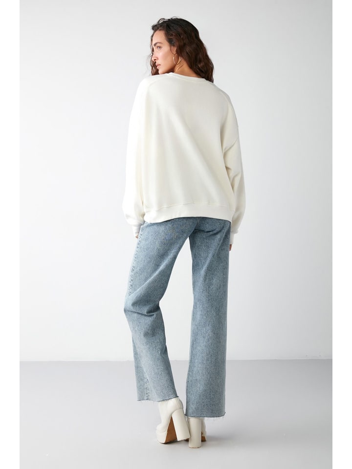 Mikina Happiness Istanbul Creme 2025439 Sweatshirt in Creme - 6