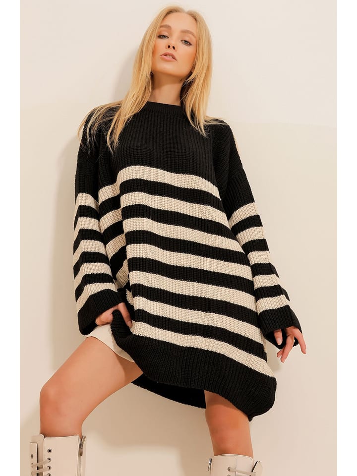 Sveter Happiness Istanbul Schwarz 5899104 Pullover in Schwarz - 3