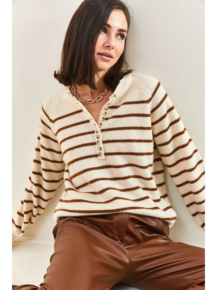 Sveter Happiness Istanbul Beige 9463019 Pullover in Beige - 2