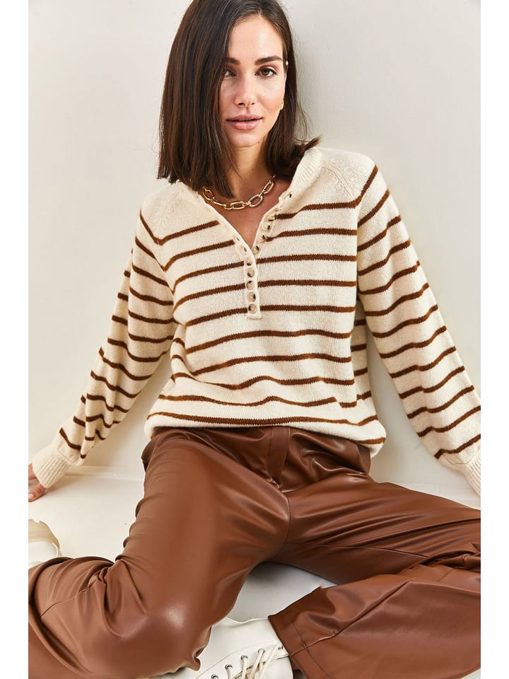 Sveter Happiness Istanbul Beige 9463019 Pullover in Beige - 3