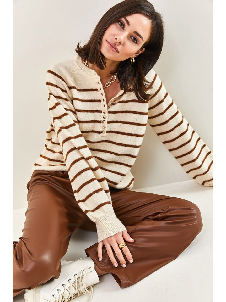 Sveter Happiness Istanbul Beige 9463019 Pullover in Beige - 4