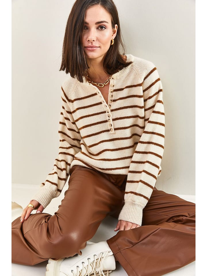 Sveter Happiness Istanbul Beige 9463019 Pullover in Beige - 6