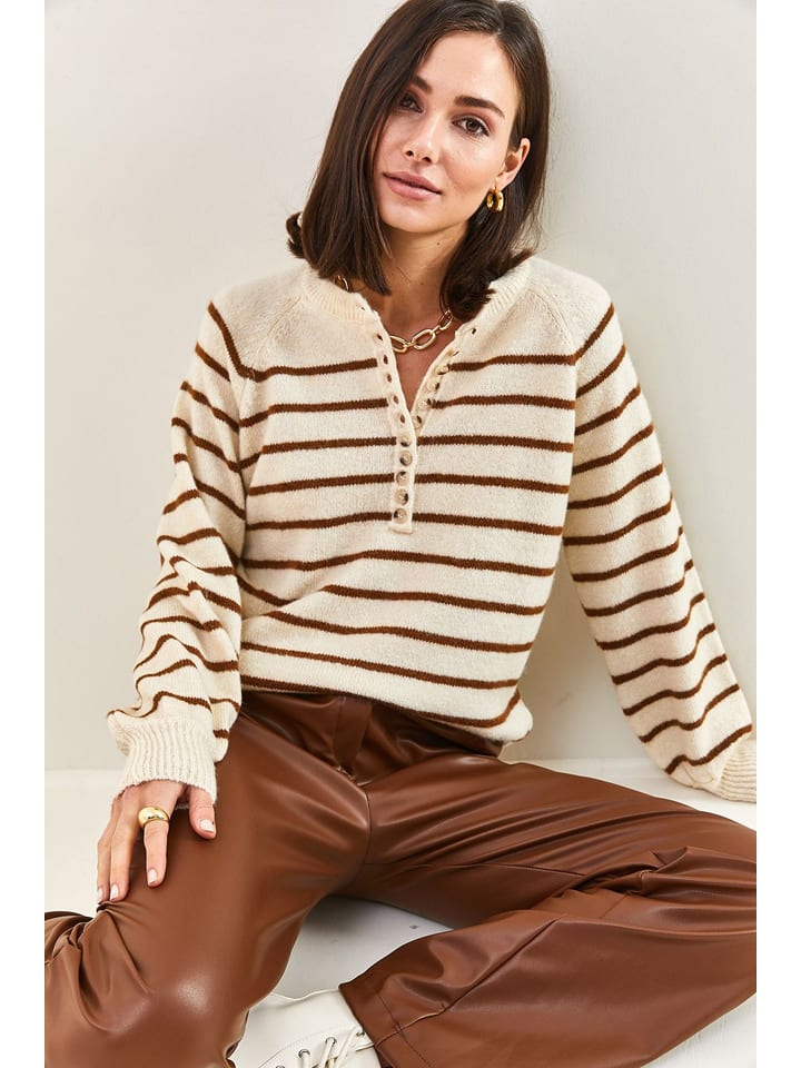 Sveter Happiness Istanbul Beige 9463019 Pullover in Beige - 7