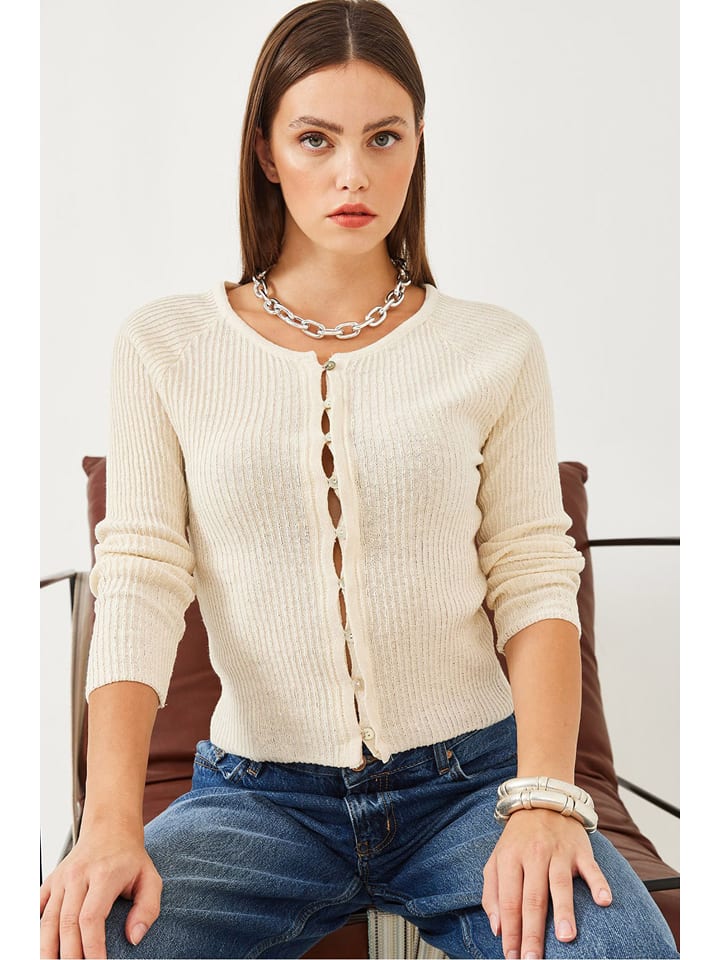 Sveter Happiness Istanbul Beige 7961682 Cardigan in Beige - 5