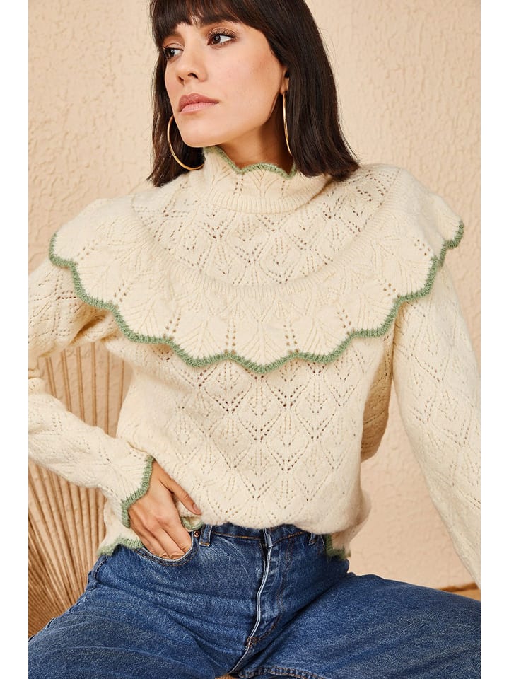 Sveter Happiness Istanbul Beige 560909 Pullover in Beige - 5
