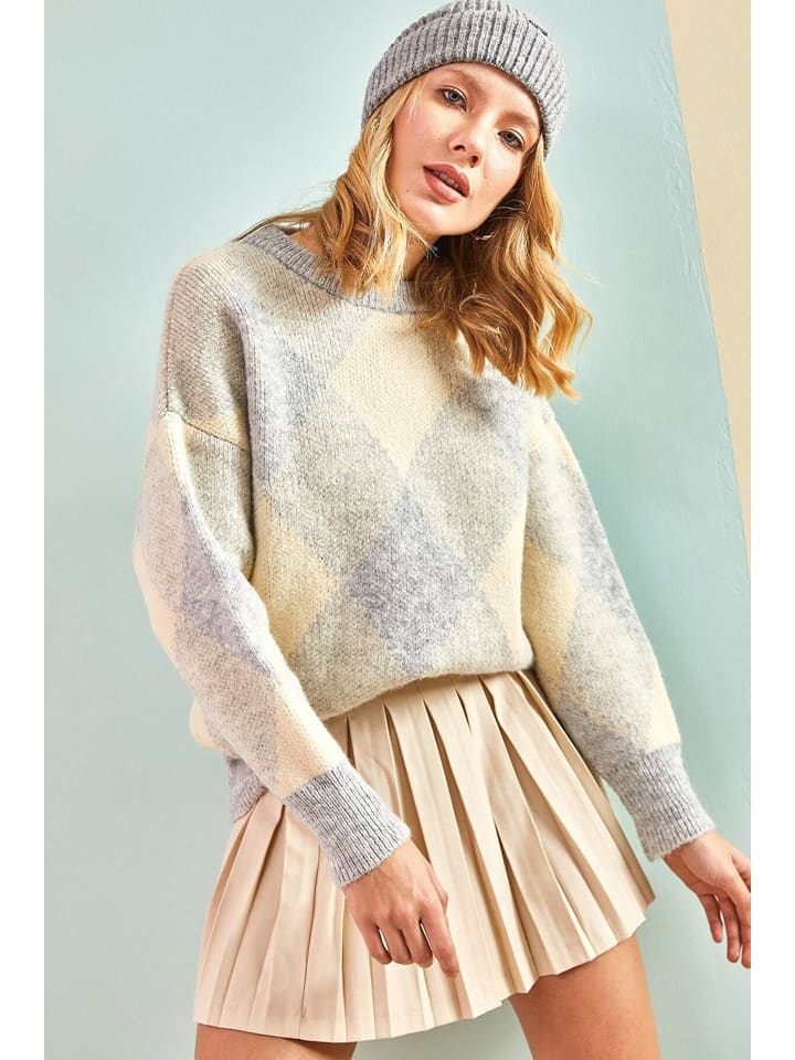 Sveter Happiness Istanbul Grau 7203741 Pullover in Grau - 2