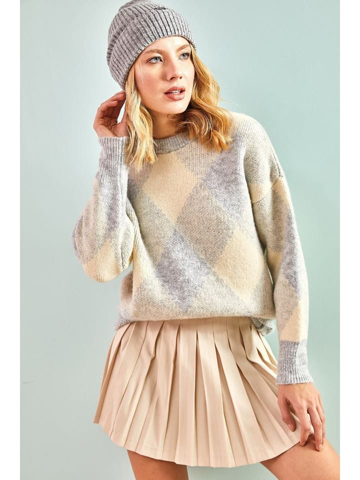 Sveter Happiness Istanbul Grau 7203741 Pullover in Grau - 4