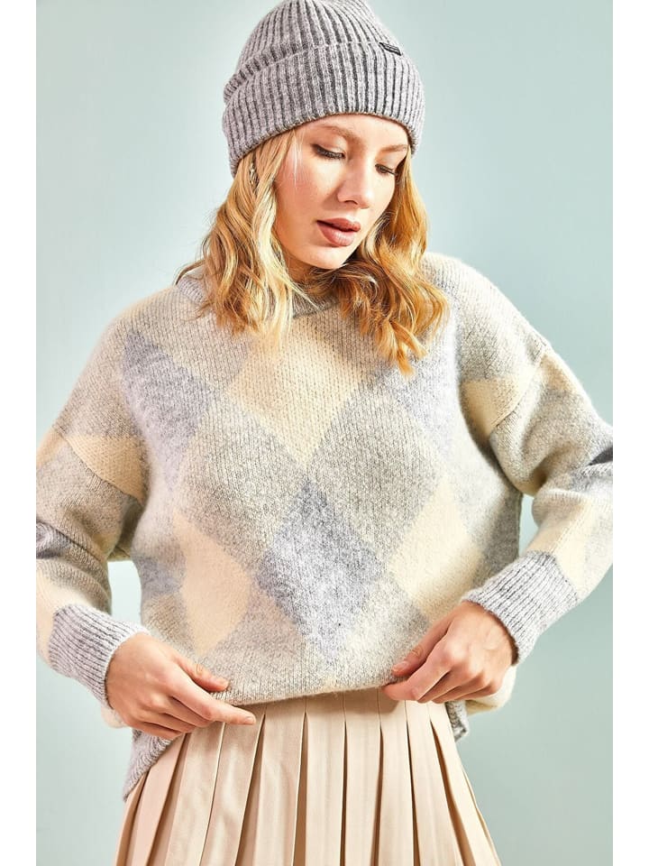 Sveter Happiness Istanbul Grau 7203741 Pullover in Grau - 5