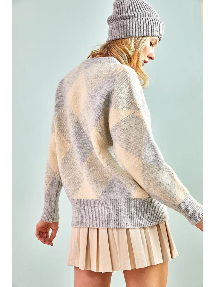 Sveter Happiness Istanbul Grau 7203741 Pullover in Grau - 6