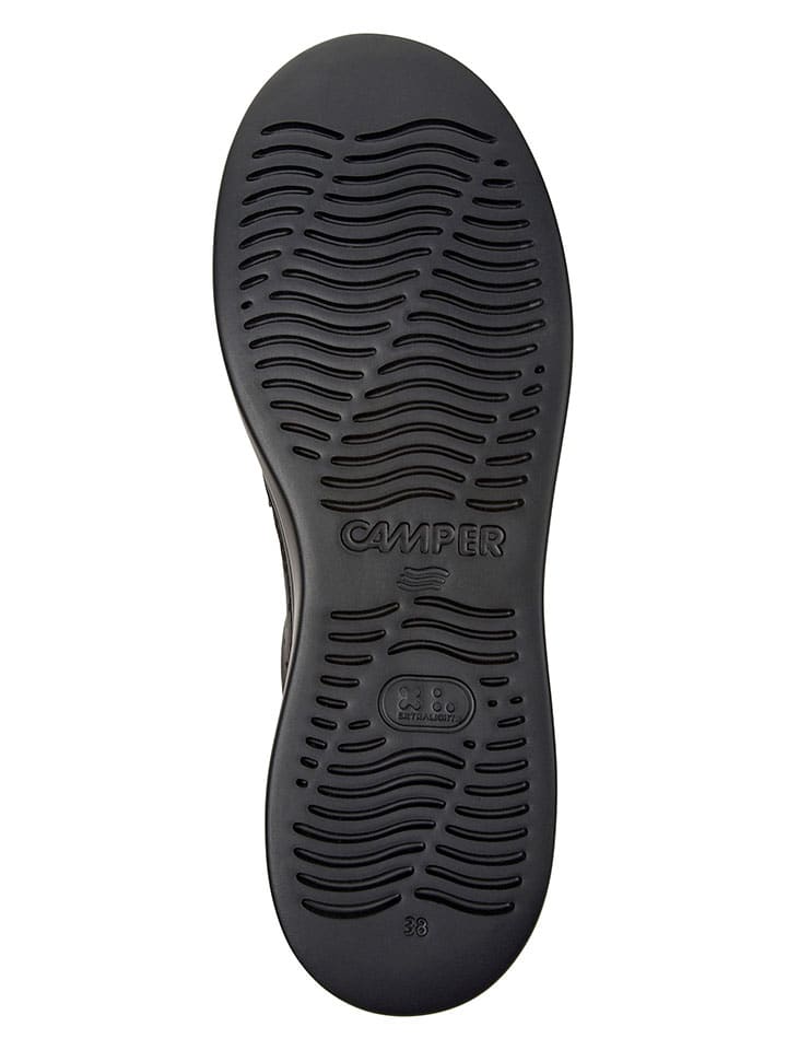Tenisky Camper Schwarz/ Braun 3287651 Leder-Sneakers in Schwarz/ Braun - 5