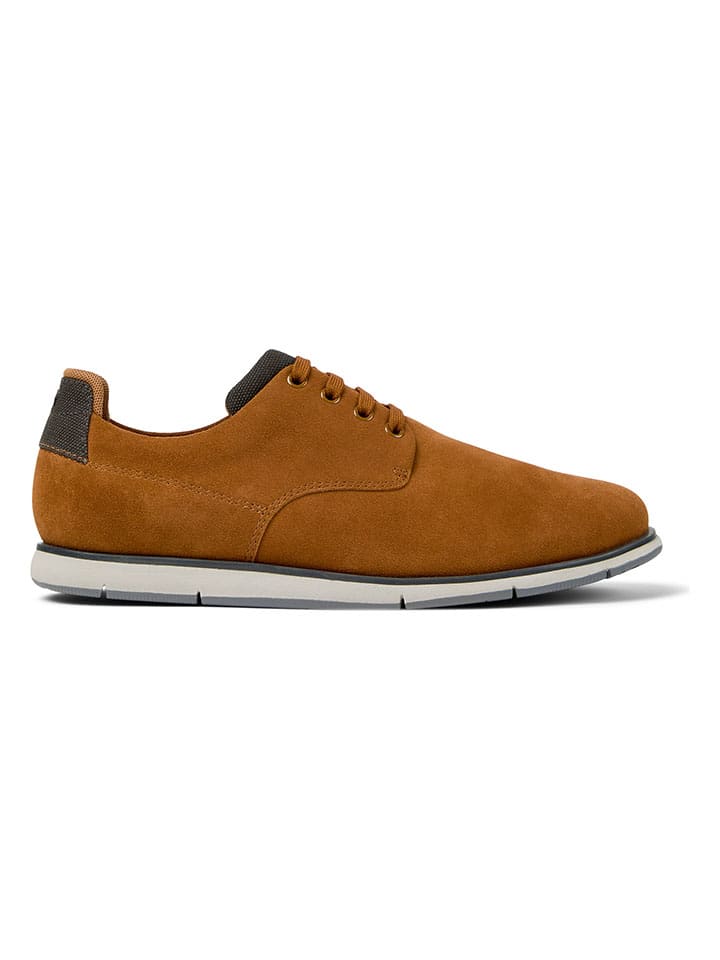 Topánky Camper Hellbraun 7648763 Leder-Schnürschuhe in Hellbraun - 2