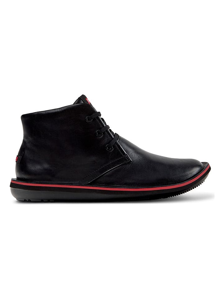 Topánky Camper Schwarz 7938765 Leder-Ankle-Boots in Schwarz - 2