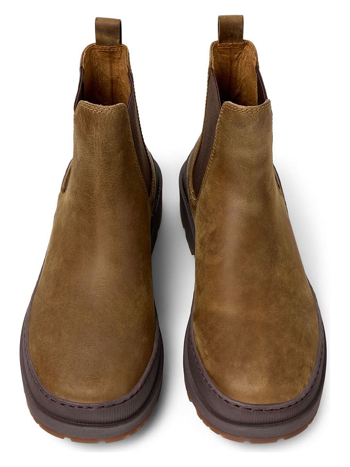 Topánky Camper Hellbraun 6906568 Leder-Chelsea-Boots in Hellbraun - 3