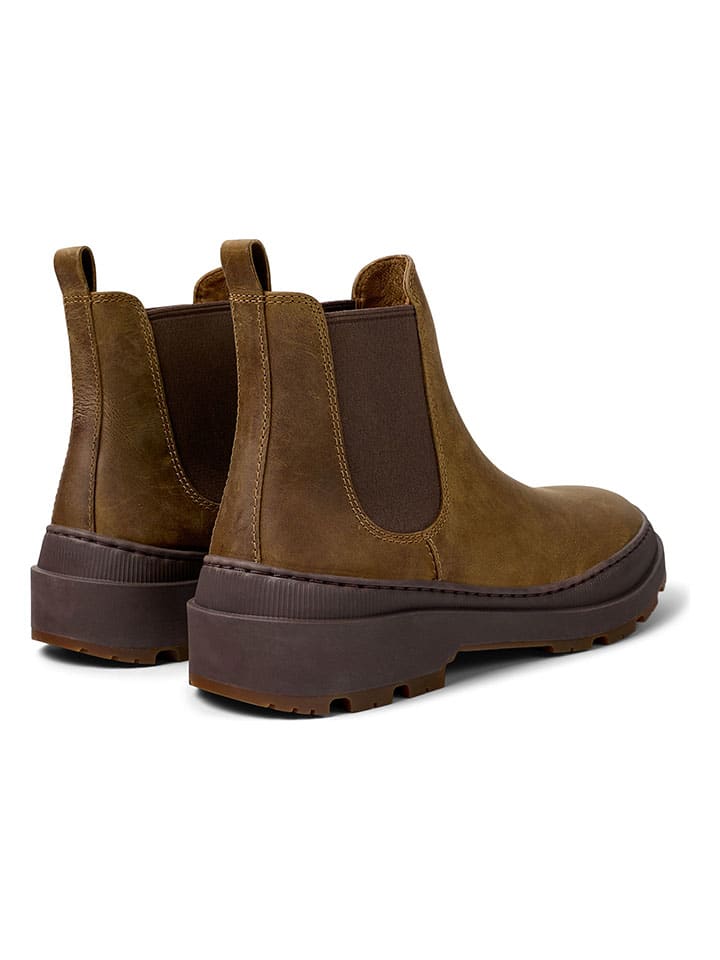 Topánky Camper Hellbraun 6906568 Leder-Chelsea-Boots in Hellbraun - 4