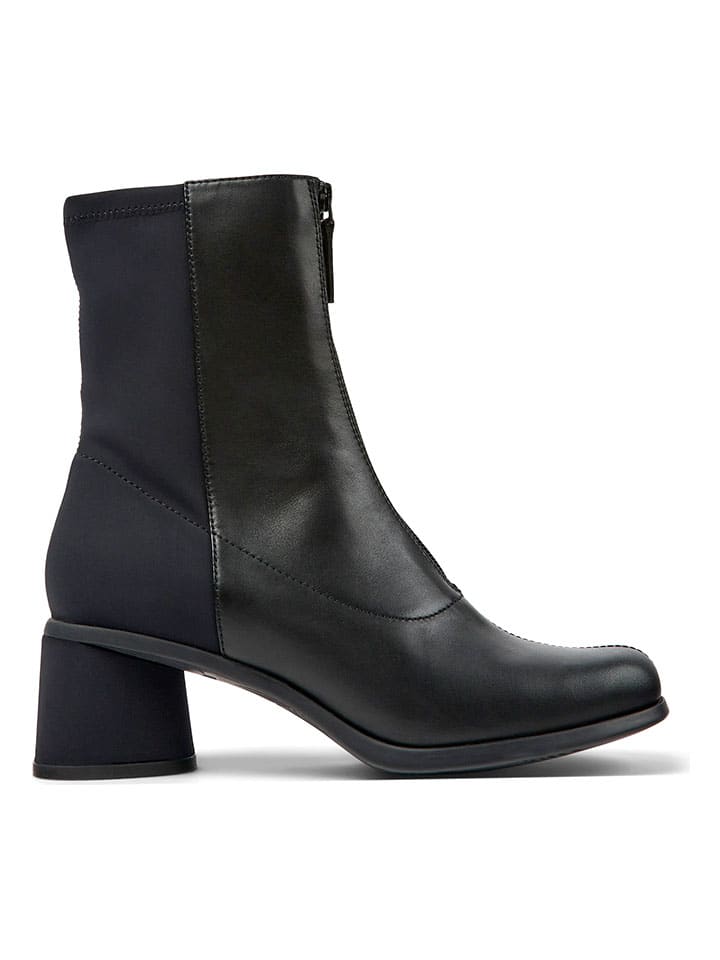 Topánky Camper Schwarz/ Khaki 606480 Leder-Stiefeletten in Schwarz/ Khaki - 2