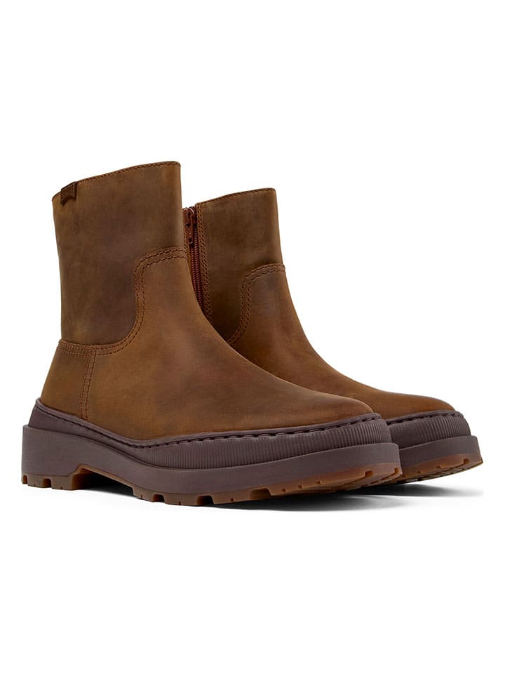 Topánky Camper Hellbraun 9728626 Leder-Boots in Hellbraun - 1