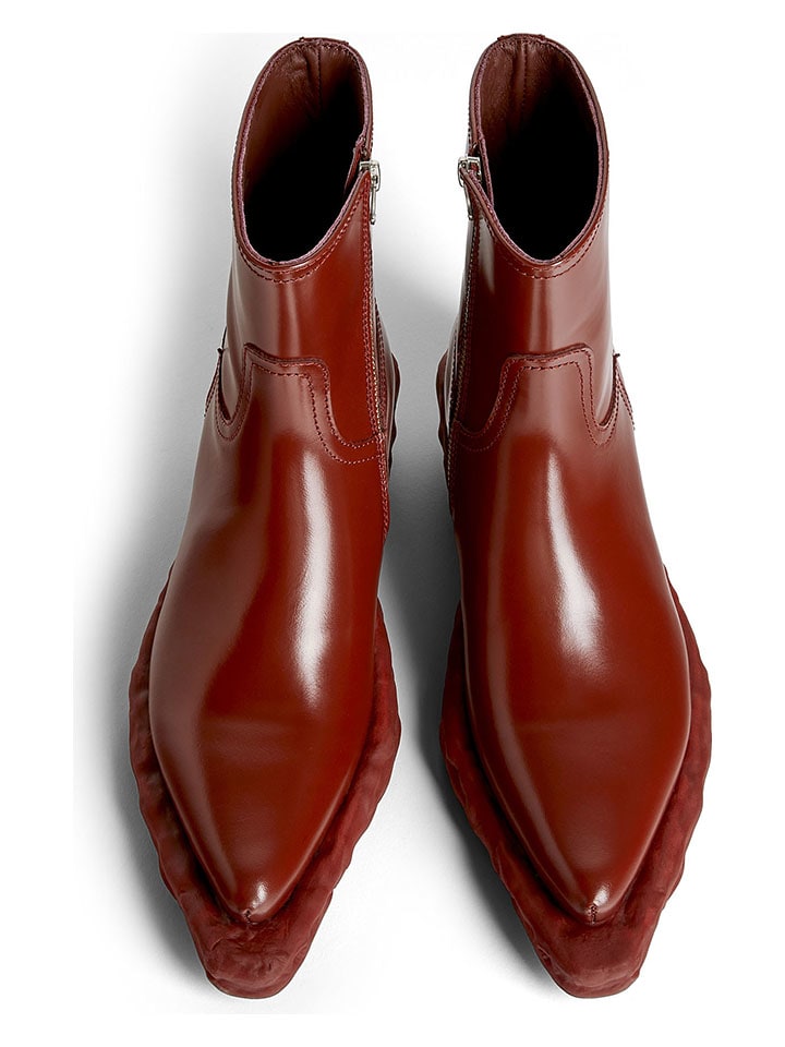 Topánky Camper Rot 7676539 Leder-Boots in Rot - 3