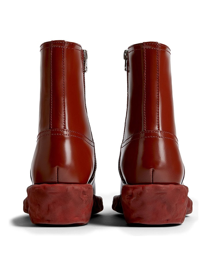 Topánky Camper Rot 7676539 Leder-Boots in Rot - 4